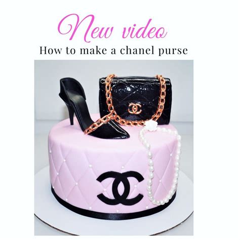 chanel purse cake topper